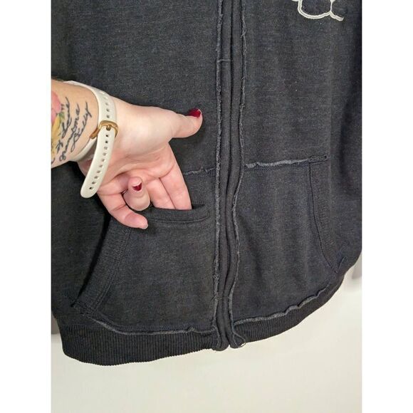 Disneyland Parks Gray Mickey Mouse 55th Anniversary Full Zip Sweatshirt - Size M - Picture 4 of 9